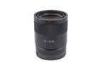 Sony 55mm f1.8 Sonnar T* ZA (SEL55F18Z)