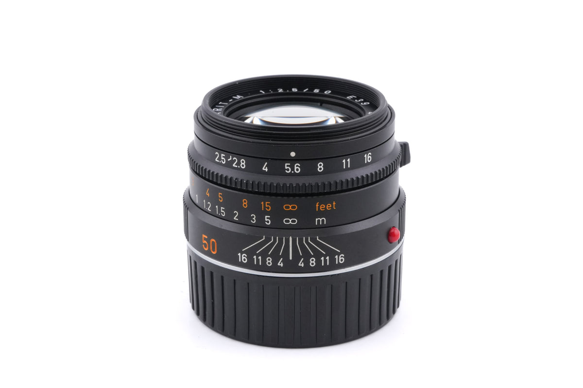 Leica 50mm f2.5 Summarit-M (11644) + Lens Hood (35/50mm f2.5) (12459)
