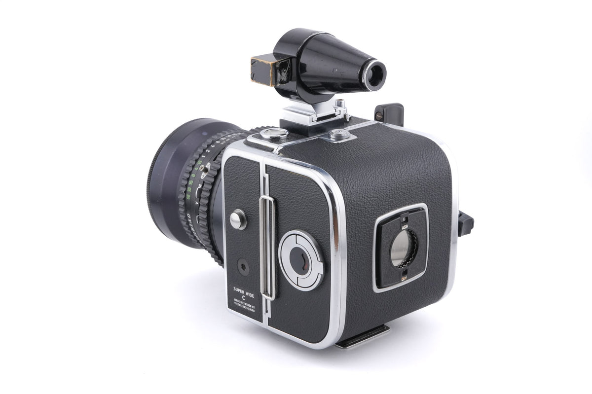 Hasselblad Super Wide C (SWC) (Silver, 10049) + SWC Viewfinder (52035/TISOC) + A12 Film Magazine (Silver, 30074)