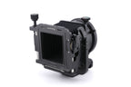 Hasselblad FlexBody (72109) + Stray Light Protection Slide (72411) + Film Format 4x5 Mask  (41151) + Open L-Connector (50776) + Focusing Screen Adapter (72405) + Reflex Viewfinder RMfx (72530) + FlexBody Cable Release (72513) + 10° Correction Slide (72413