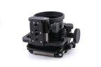 Hasselblad FlexBody (72109) + Stray Light Protection Slide (72411) + Film Format 4x5 Mask  (41151) + Open L-Connector (50776) + Focusing Screen Adapter (72405) + Reflex Viewfinder RMfx (72530) + FlexBody Cable Release (72513) + 10° Correction Slide (72413