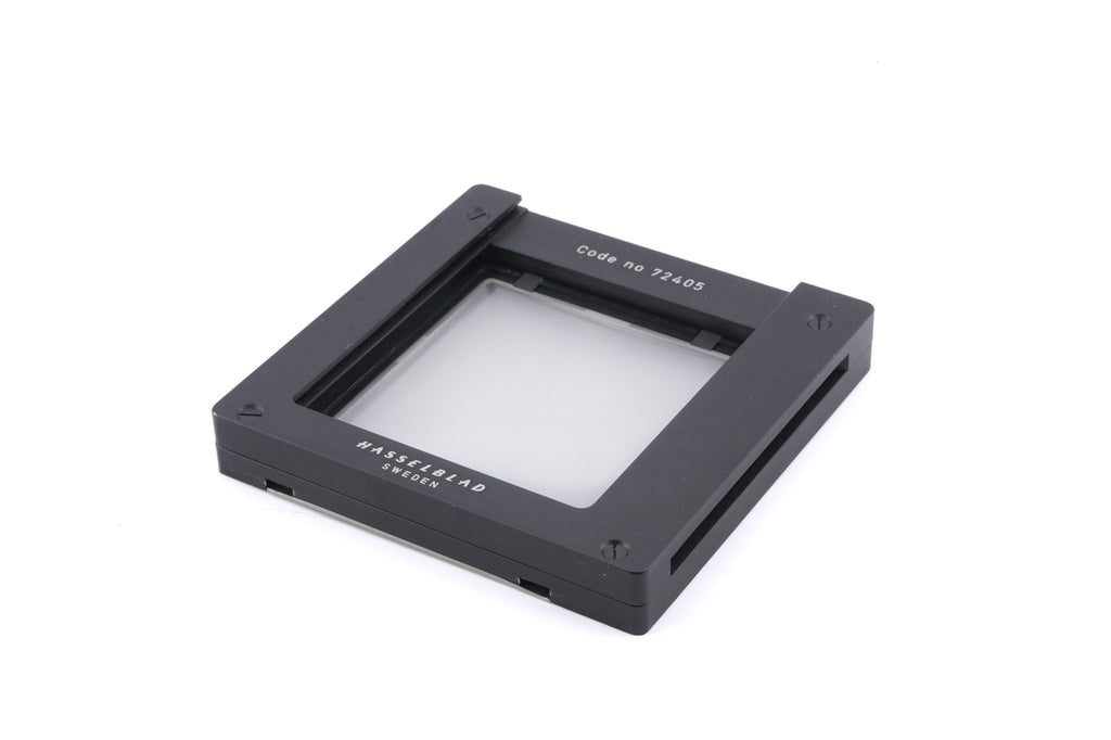 Hasselblad FlexBody (72109) + Stray Light Protection Slide (72411) + Film Format 4x5 Mask  (41151) + Open L-Connector (50776) + Focusing Screen Adapter (72405) + Reflex Viewfinder RMfx (72530) + FlexBody Cable Release (72513) + 10° Correction Slide (72413