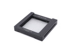Hasselblad FlexBody (72109) + Stray Light Protection Slide (72411) + Film Format 4x5 Mask  (41151) + Open L-Connector (50776) + Focusing Screen Adapter (72405) + Reflex Viewfinder RMfx (72530) + FlexBody Cable Release (72513) + 10° Correction Slide (72413