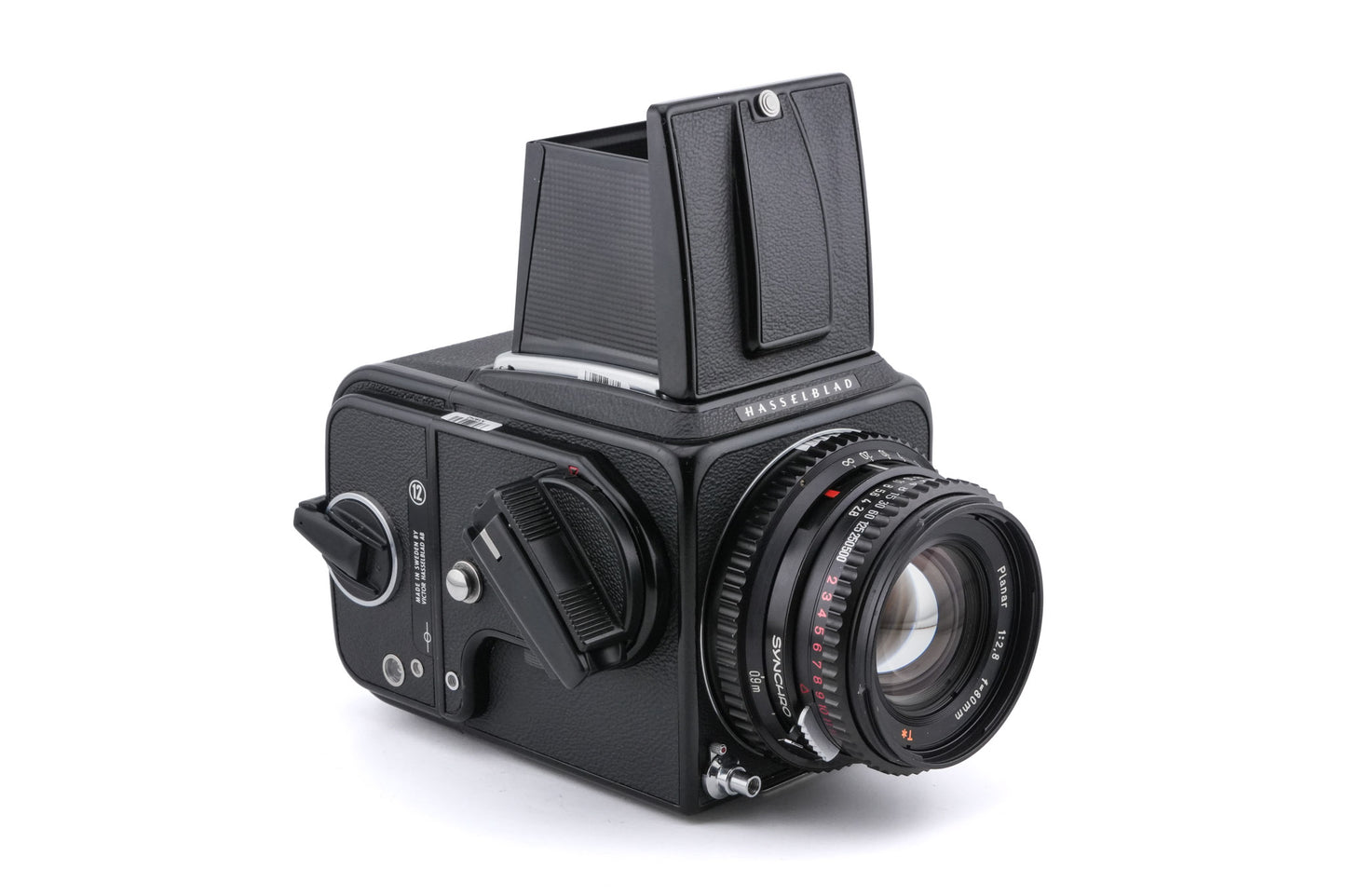 Hasselblad 500C/M (Black, 10170) + Waist Level Finder (Old / Black, 42277) + A12N Film Magazine + 80mm f2.8 Planar T* C (20028)