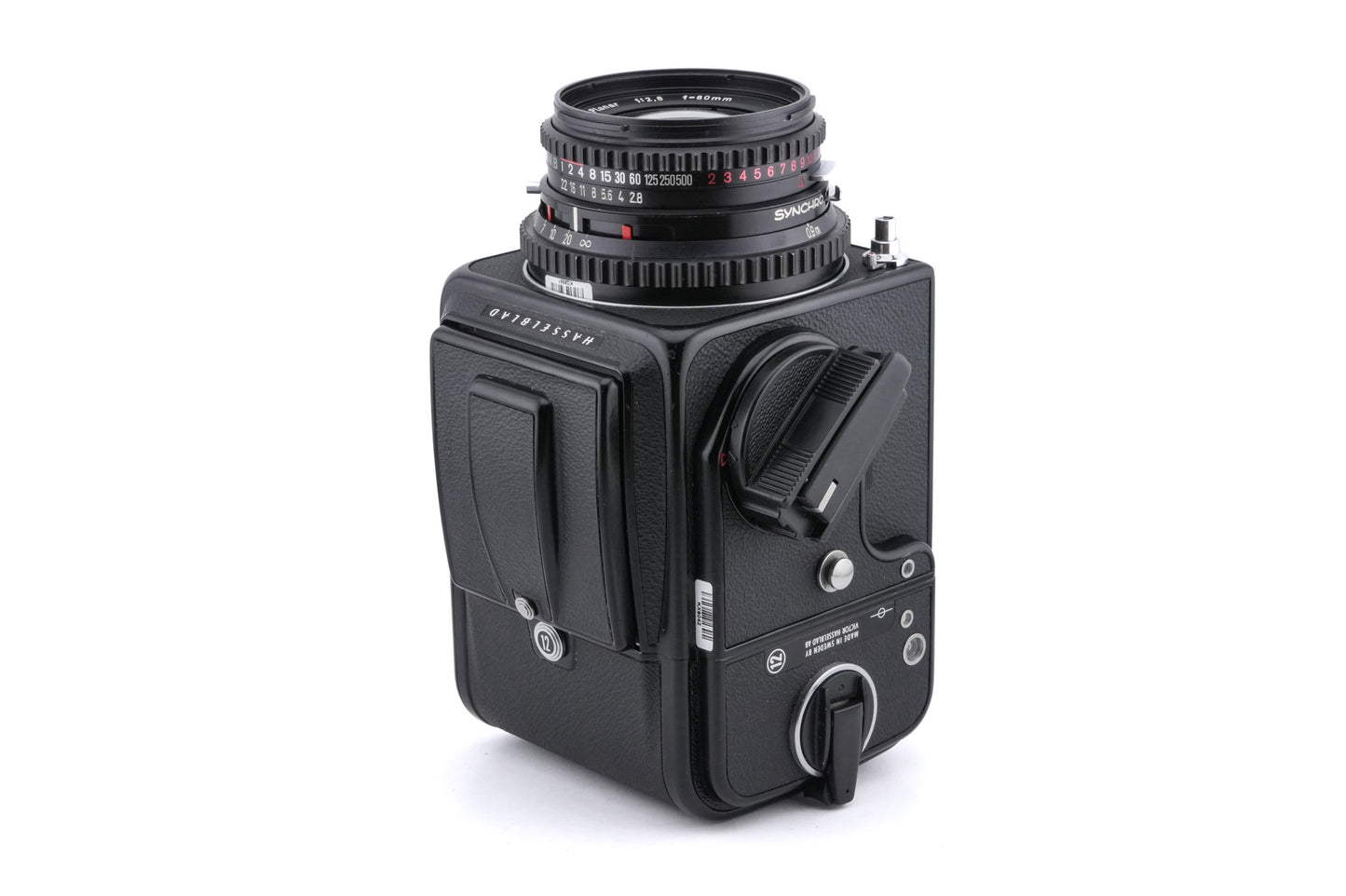 Hasselblad 500C/M (Black, 10170) + Waist Level Finder (Old / Black, 42277) + A12N Film Magazine + 80mm f2.8 Planar T* C (20028)