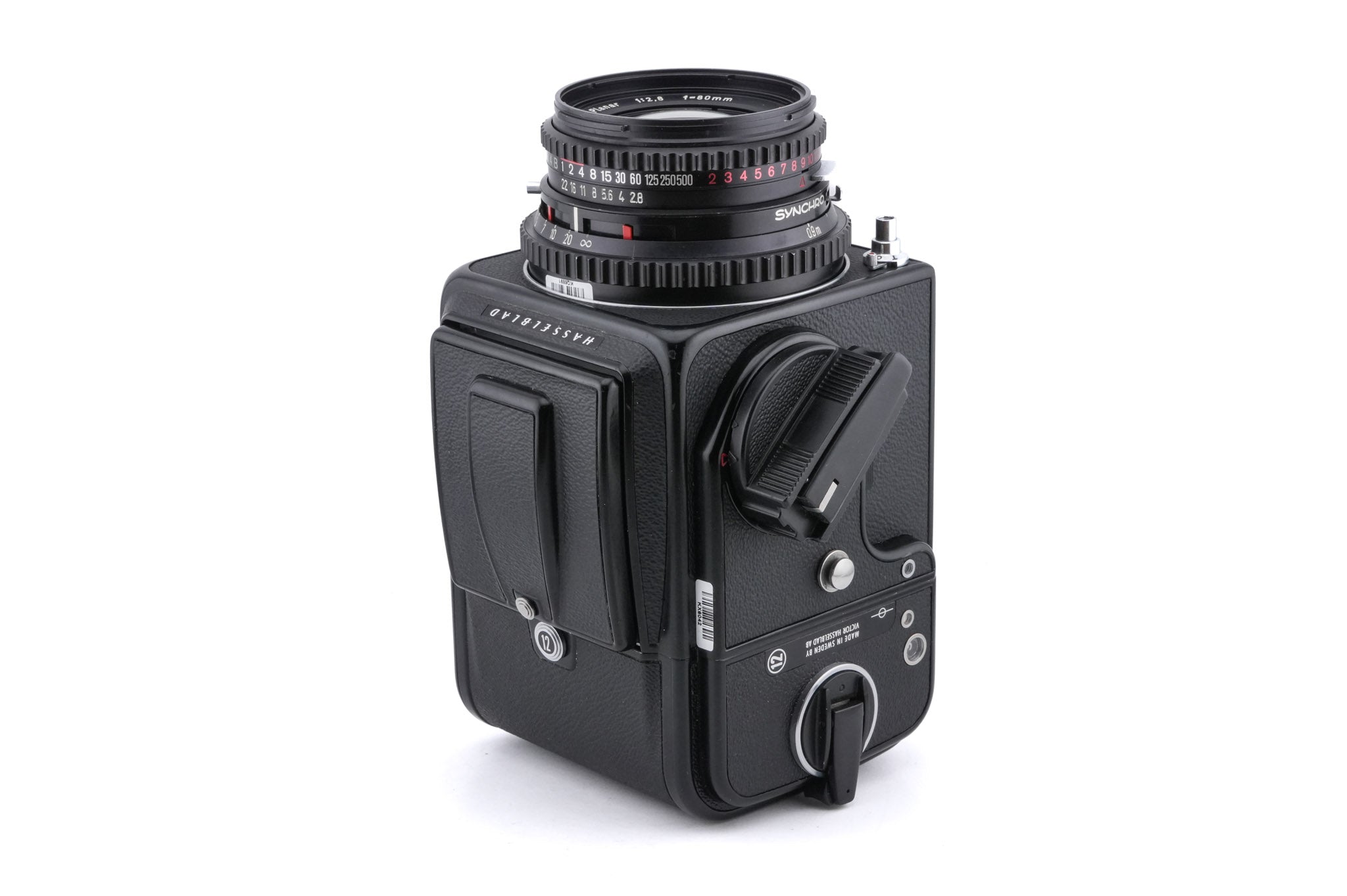 Hasselblad 500C/M (Black, 10170) + Waist Level Finder (Old / Black, 42277) + A12N Film Magazine + 80mm f2.8 Planar T* C (Black, 20028)