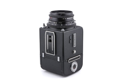 Hasselblad 500C/M (Black, 10170) + Waist Level Finder (Old / Black, 42277) + A12N Film Magazine + 80mm f2.8 Planar T* C (20028)