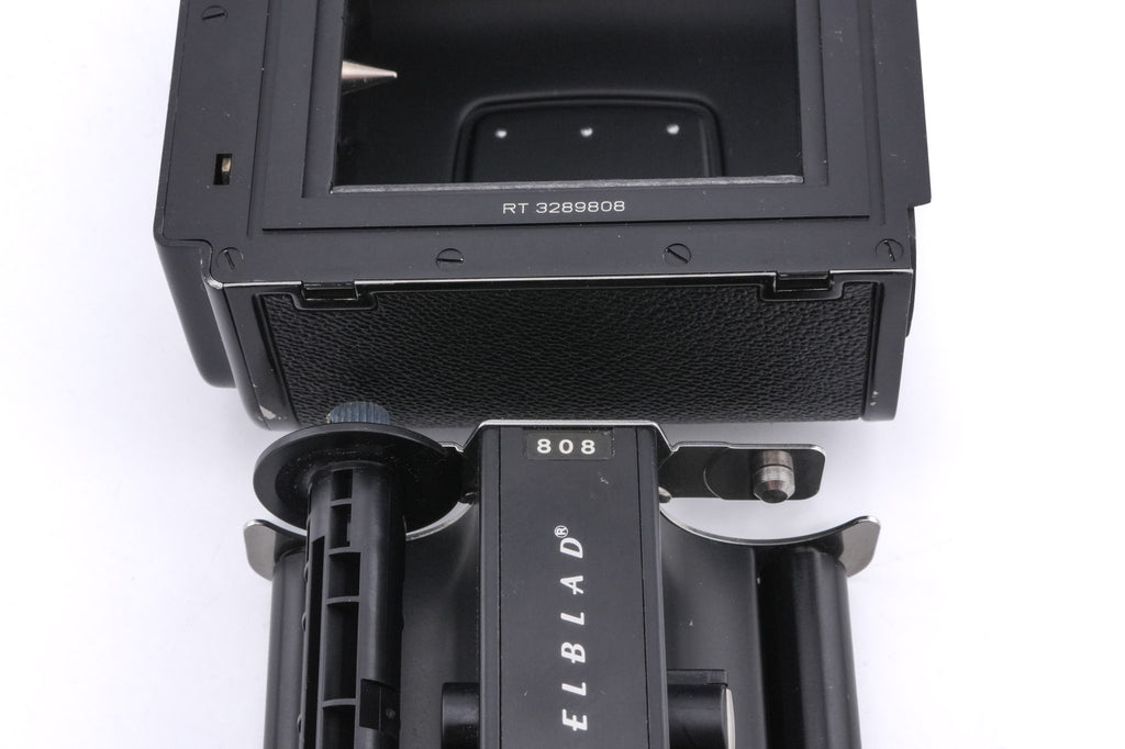 Hasselblad 500C/M (Black, 10170) + Waist Level Finder (Old / Black, 42277) + A12N Film Magazine + 80mm f2.8 Planar T* C (Black, 20028)
