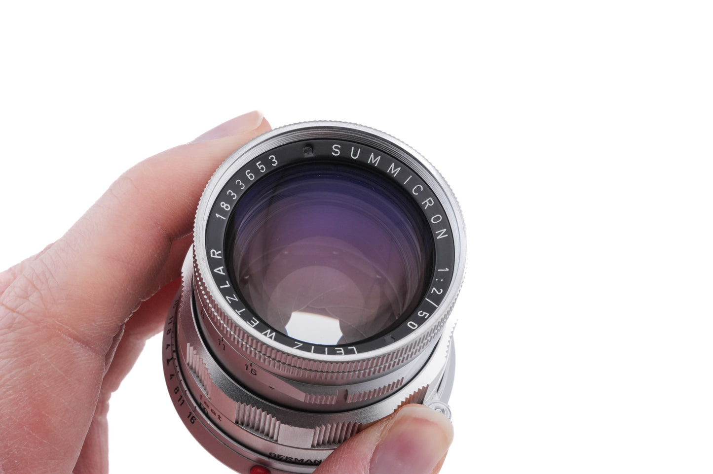 Leica 50mm f2 Summicron (Type II) (Silver, SOOIC-MS / SOSIC / 11118 / 11618 / 11818)