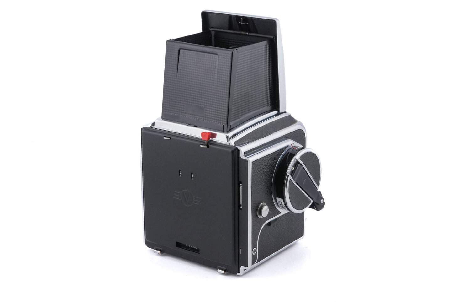 Hasselblad 500C (10022) + Waist Level Finder (Old / Silver, 42021) + Rapid Winding Crank (Chrome - 44016/TIRFC)