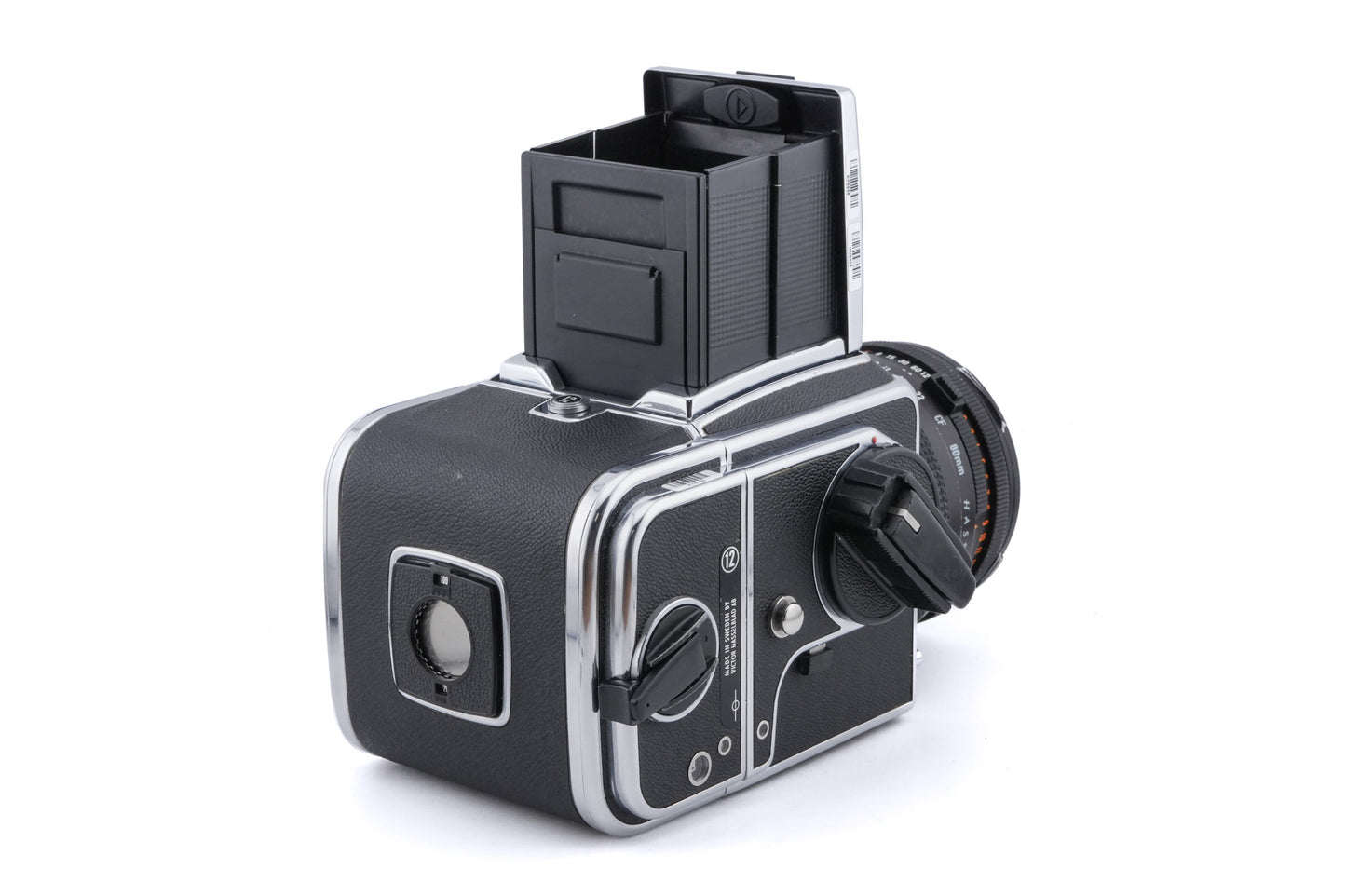 Hasselblad 500C/M (Silver, 10026) + Waist Level Finder (New / Chrome, 42315) + A12N Film Magazine + 80mm f2.8 Planar T* CF (20029) + Standard Focusing Screen (42161)