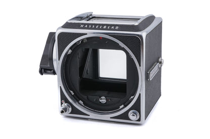 Hasselblad 500C/M (Silver, 10026) + Waist Level Finder (New / Chrome, 42315) + A12N Film Magazine + 80mm f2.8 Planar T* CF (20029) + Standard Focusing Screen (42161)