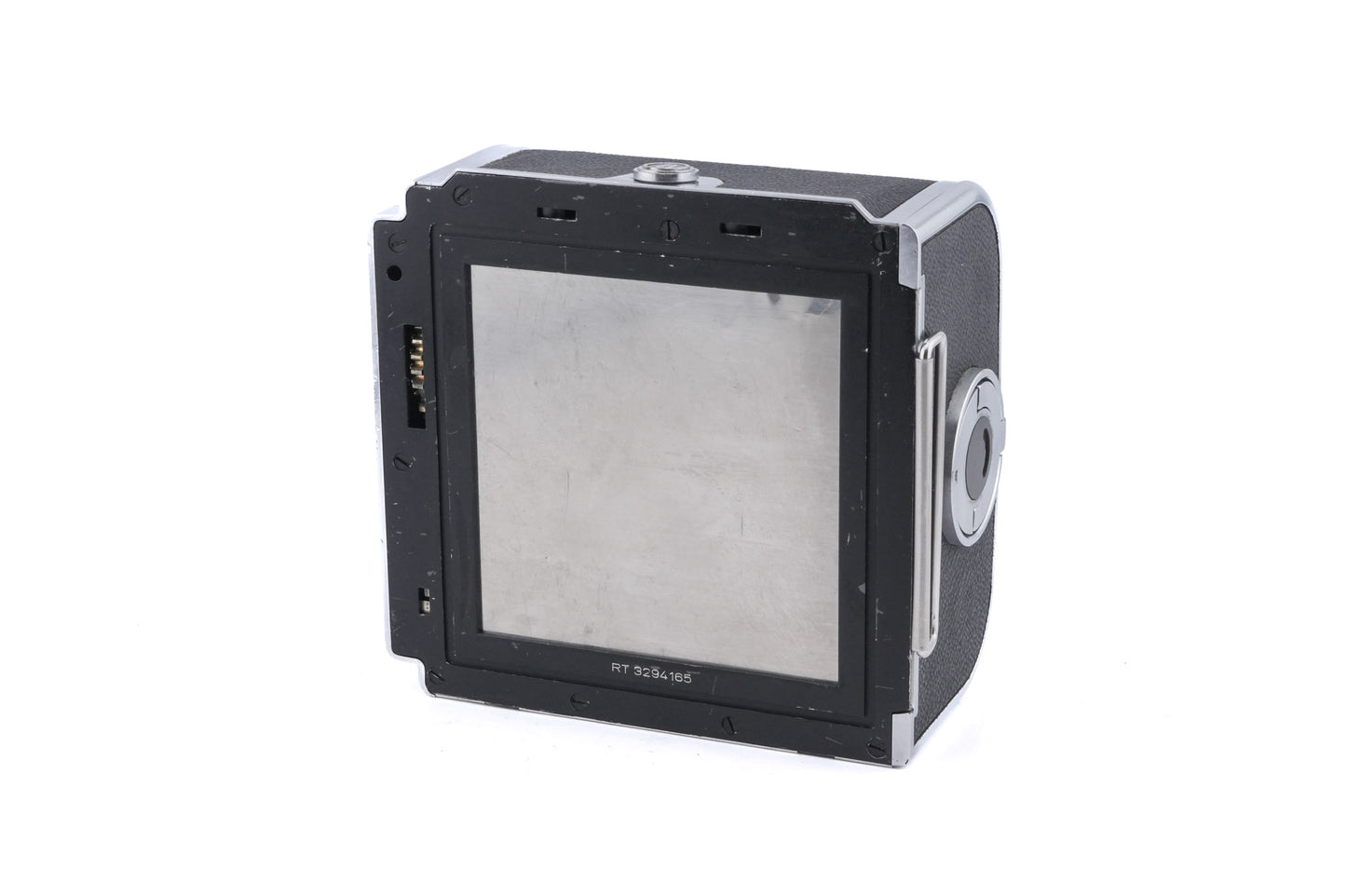 Hasselblad 500C/M (Silver, 10026) + Waist Level Finder (New / Chrome, 42315) + A12N Film Magazine + 80mm f2.8 Planar T* CF (20029) + Standard Focusing Screen (42161)