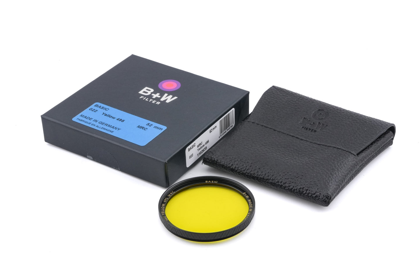 B+W 52mm Yellow Filter 022 495 MRC Basic