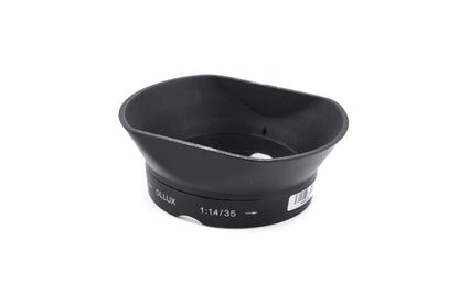Leica 35mm f1.4 Summilux Version 1 (Steel Rim) + Lens Hood 35mm f1.4 (OLLUX)