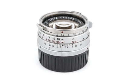 Leica 35mm f1.4 Summilux Version 1 (Steel Rim) + Lens Hood 35mm f1.4 (OLLUX)