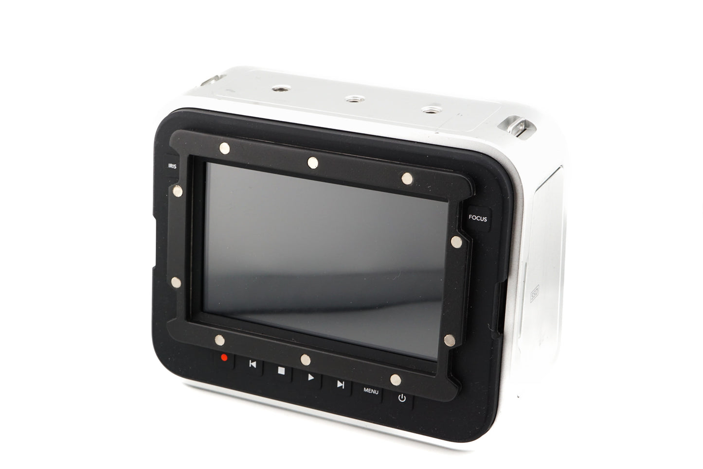 Blackmagic Design Cinema Camera 2.5K + Nikon F - Black Magic Speed Booster 0.58x (NIK F(G) - BMPCC) + Top Handle + Camera Cage for BMCC + LSW Base Plate + Screen Loupe