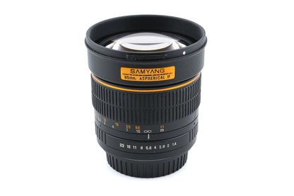 Samyang 85mm f1.4 Aspherical IF