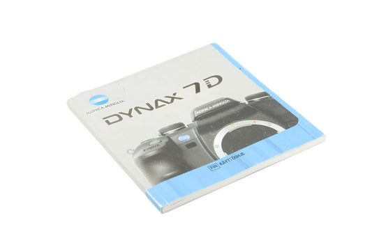 Konica Minolta Dynax 7D Instructions - Accessory