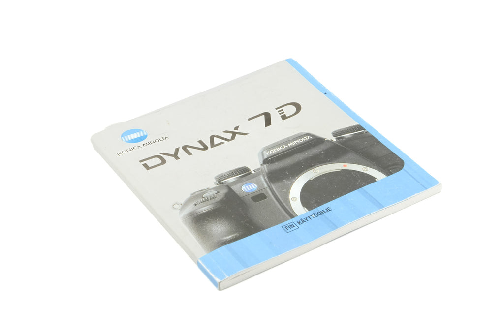 Konica Minolta Dynax 7D Instructions