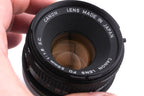 Canon 50mm f1.8 S.C.