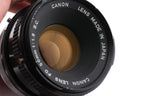 Canon 50mm f1.8 S.C.