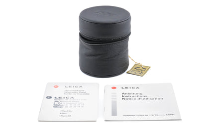 Leica 35mm f2 Summicron-M ASPH. (Type I) (Silver, 11882)