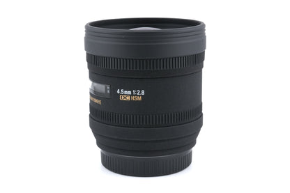 Sigma 4.5mm f2.8 EX DC HSM