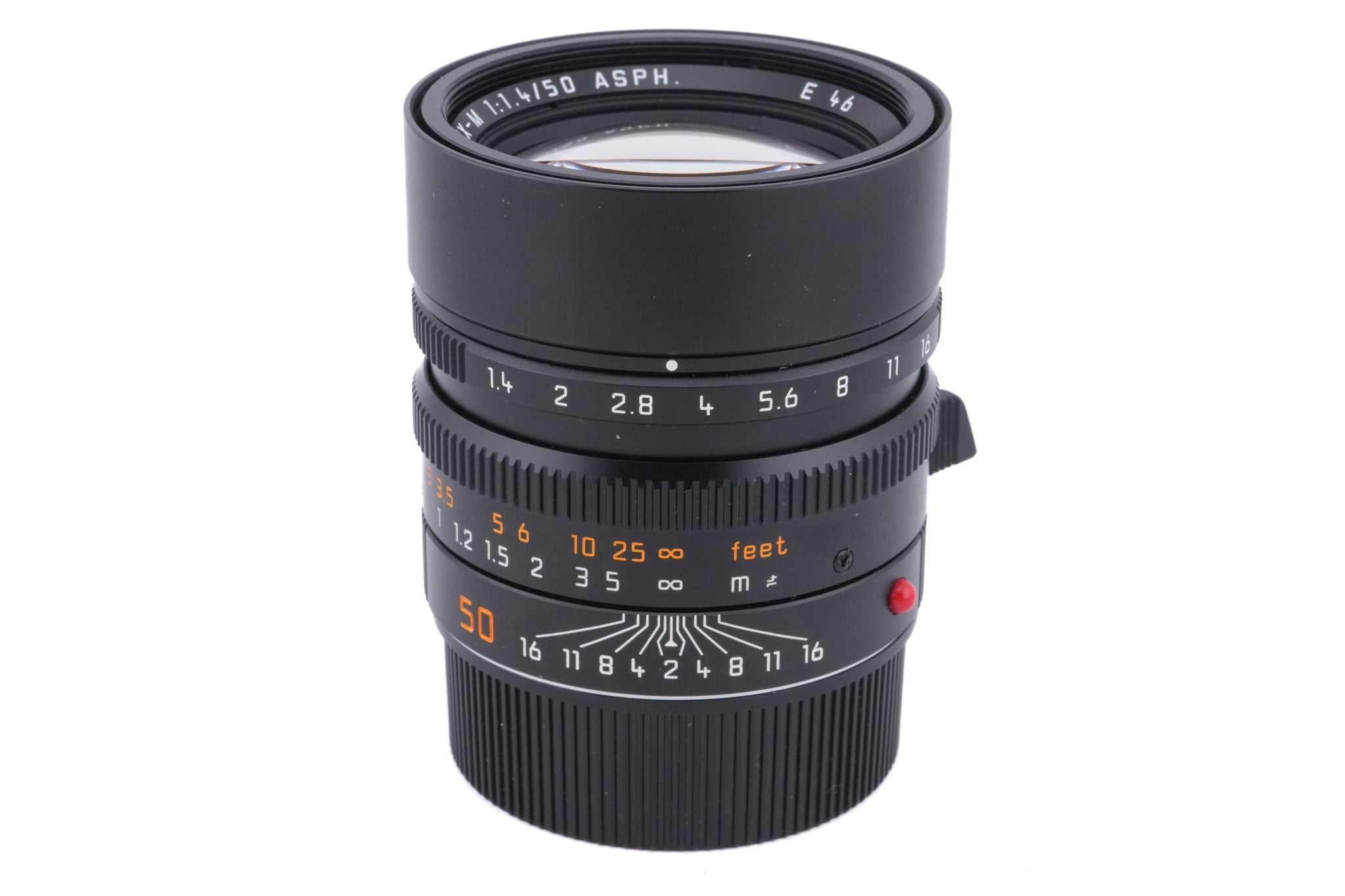 Leica 50mm f1.4 Summilux-M ASPH. (Type I) (Black, 11891 / 11716)