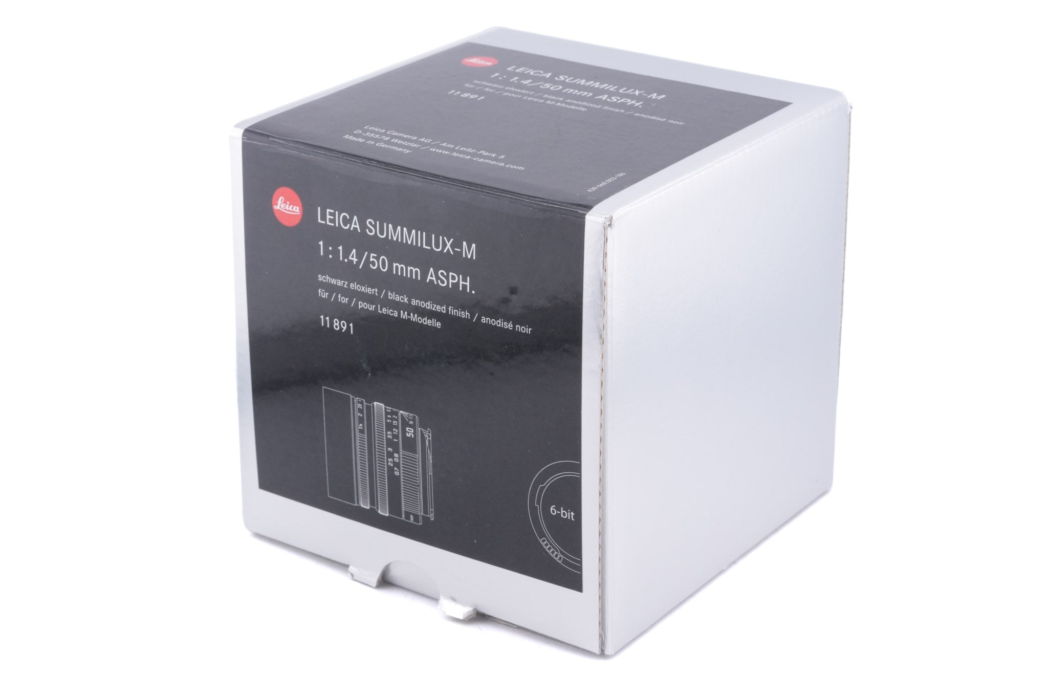 Leica 50mm f1.4 Summilux-M ASPH. (Type I) (Black, 11891 / 11716)