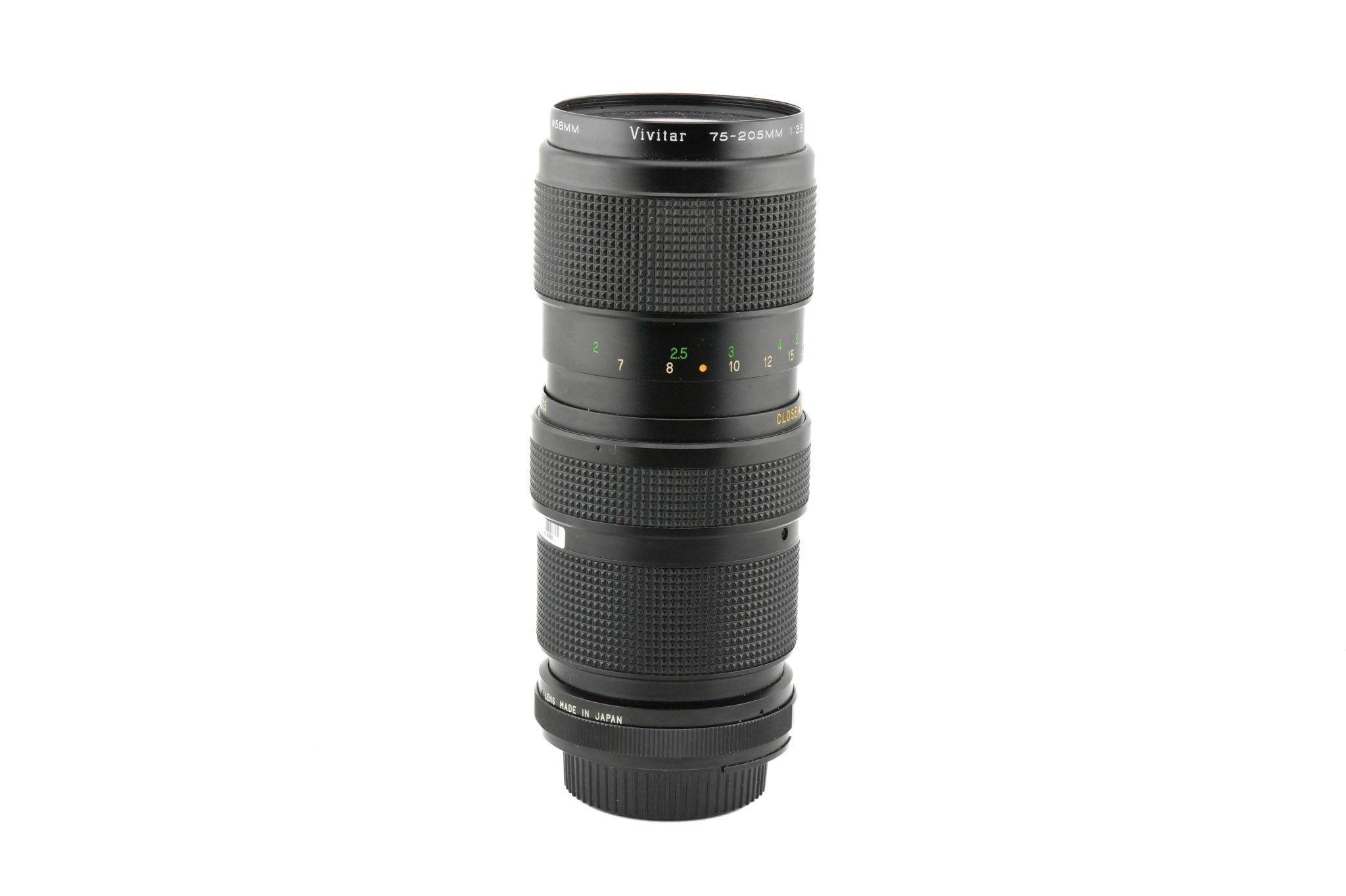 Vivitar 75-205mm f3.8 Close Focusing Auto Zoom