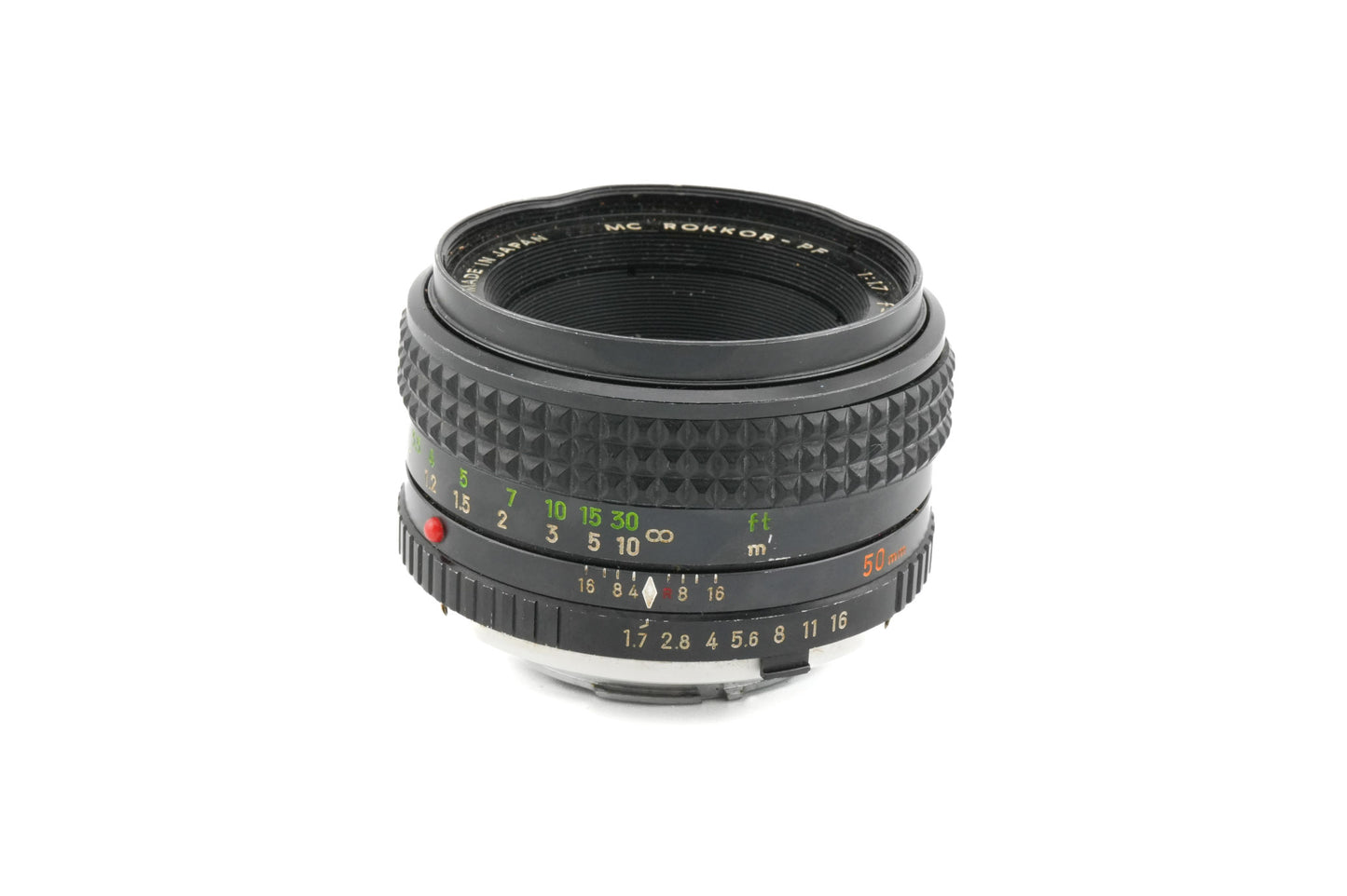 Minolta 50mm f1.7 MC Rokkor-PF