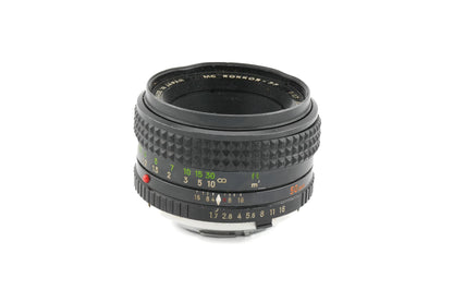 Minolta 50mm f1.7 MC Rokkor-PF