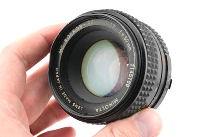 Minolta 50mm f1.7 MC Rokkor-PF