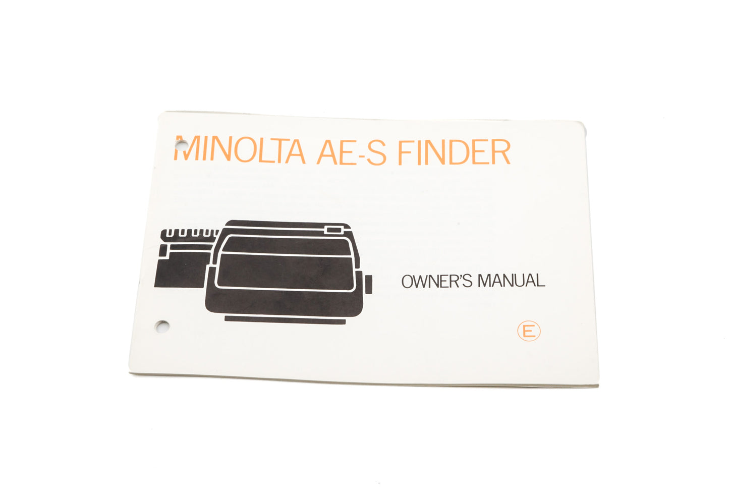 Minolta XM Finder (AE-S) Instructions - Accessory