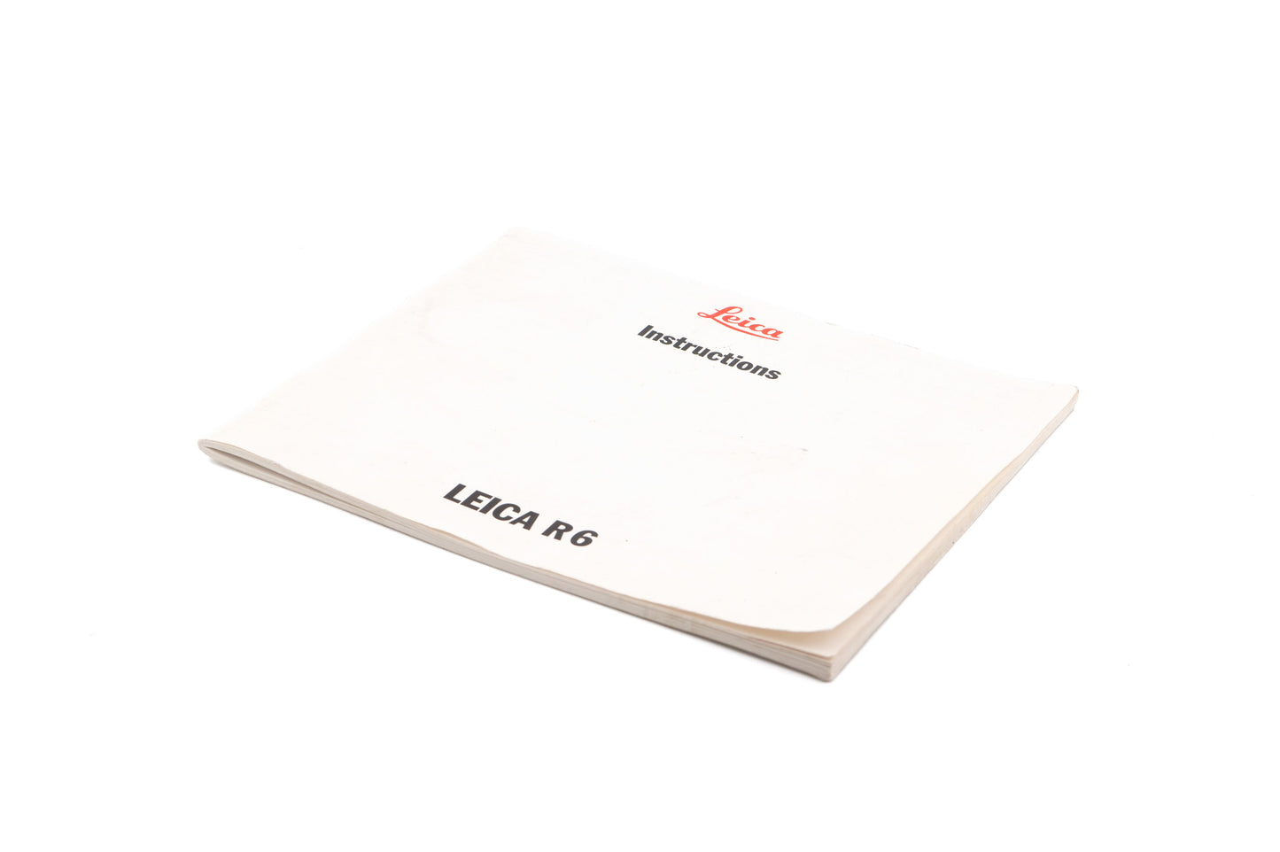 Leica R6 Instructions - Accessory