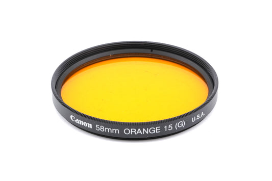 Canon 58mm Orange 15 (G) Filter - Accessory