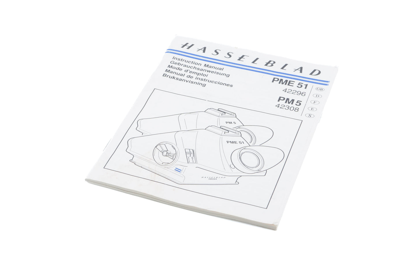 Hasselblad PME51 (42296) & PM5 (42308) Instruction Manual - Accessory