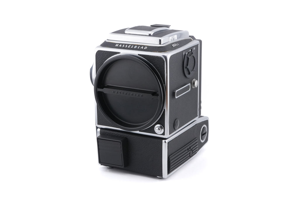Hasselblad 553ELX (Silver, 10167) + Waist Level Finder (New / Chrome, 42315) + Checked Focusing Screen With Central Grid (42250)