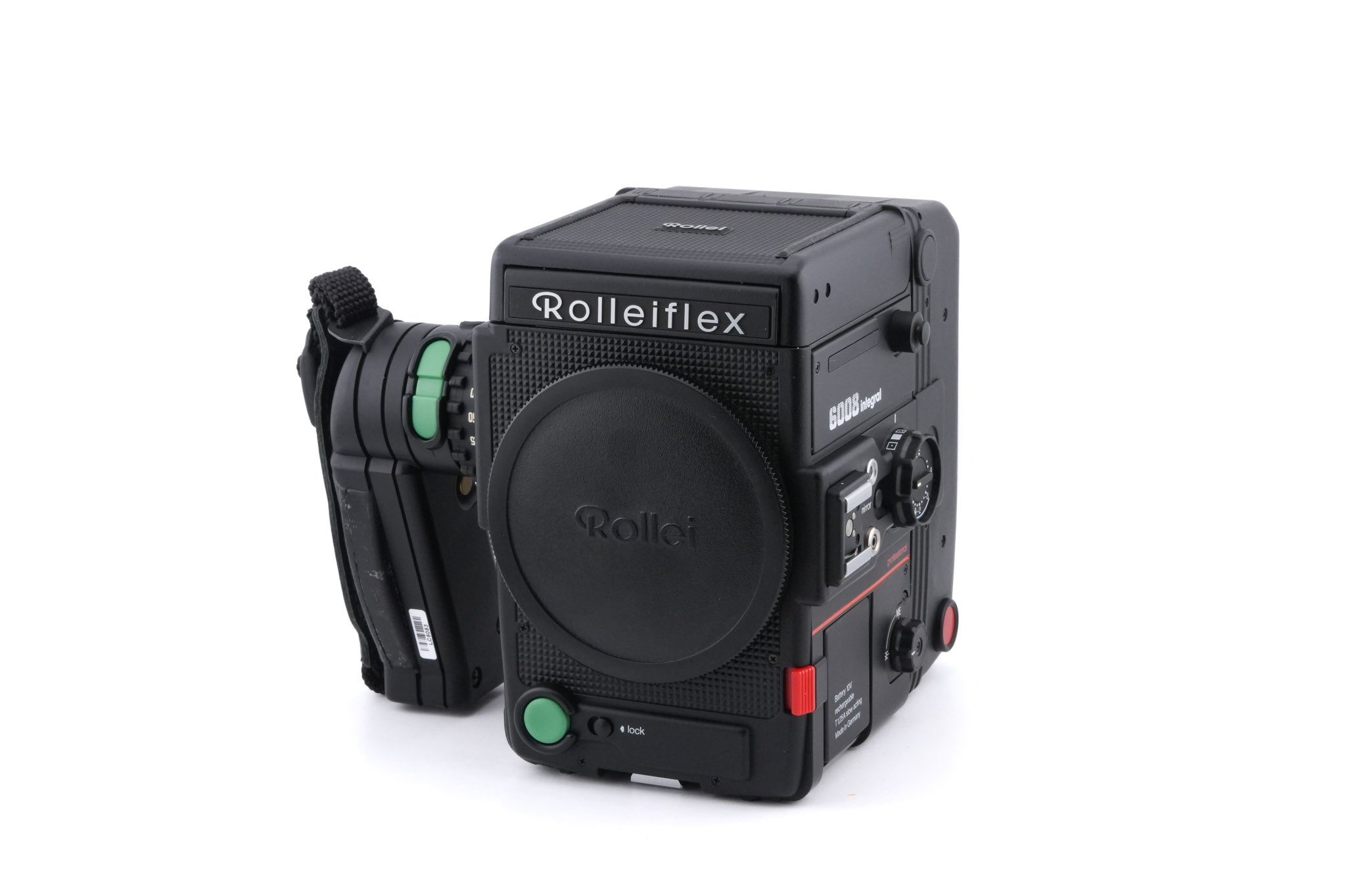 Rollei Rolleiflex 6008 Integral Professional + Rolleiflex Waist Level Finder + Magazin 6000 6x6/120 Film Back + Action Grip + 120 Film Insert + Bright Focusing Screen With Central Split-image Rangefinder And Microprism Collar