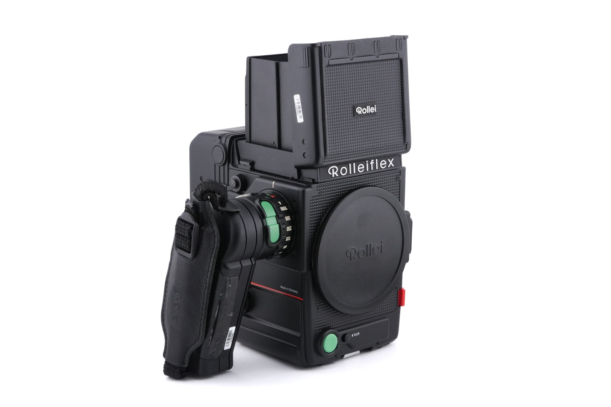 Rollei Rolleiflex 6008 Integral Professional + Rolleiflex Waist Level Finder + Magazin 6000 6x6/120 Film Back + Action Grip + 120 Film Insert + Bright Focusing Screen With Central Split-image Rangefinder And Microprism Collar