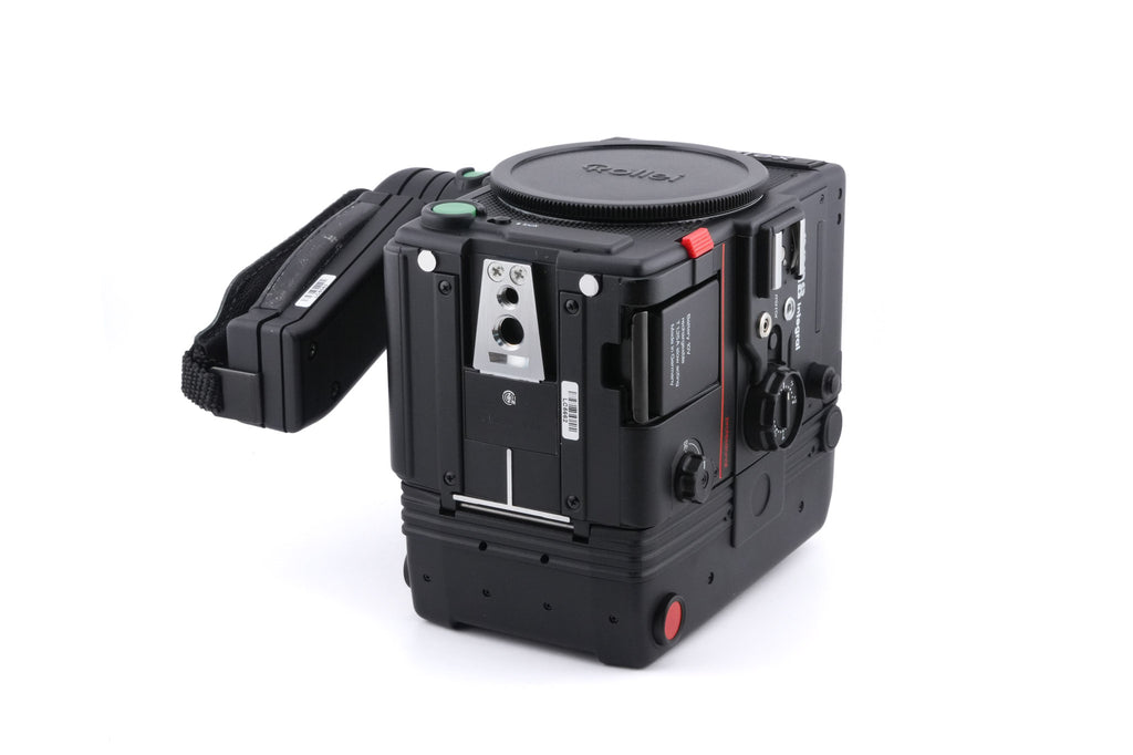 Rollei Rolleiflex 6008 Integral Professional + Rolleiflex Waist Level Finder + Magazin 6000 6x6/120 Film Back + Action Grip + 120 Film Insert + Bright Focusing Screen With Central Split-image Rangefinder And Microprism Collar