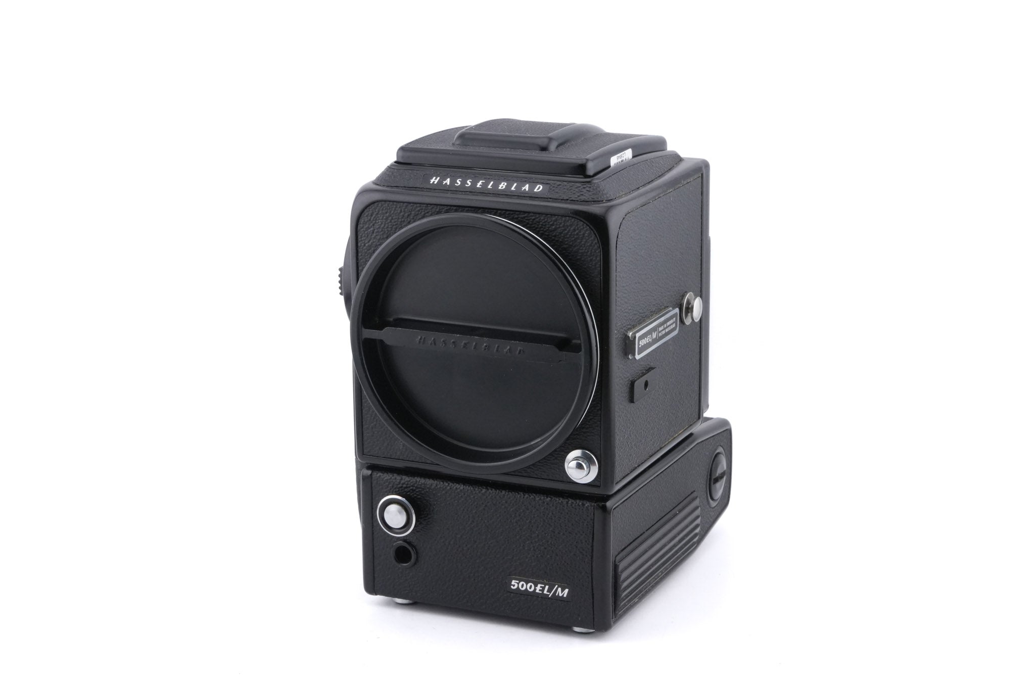 Hasselblad 500EL/M (Black, 10219) + Waist Level Finder (Old / Black, 42277) + Focusing Screen with Central Grid and Split Image Rangefinder (42218)