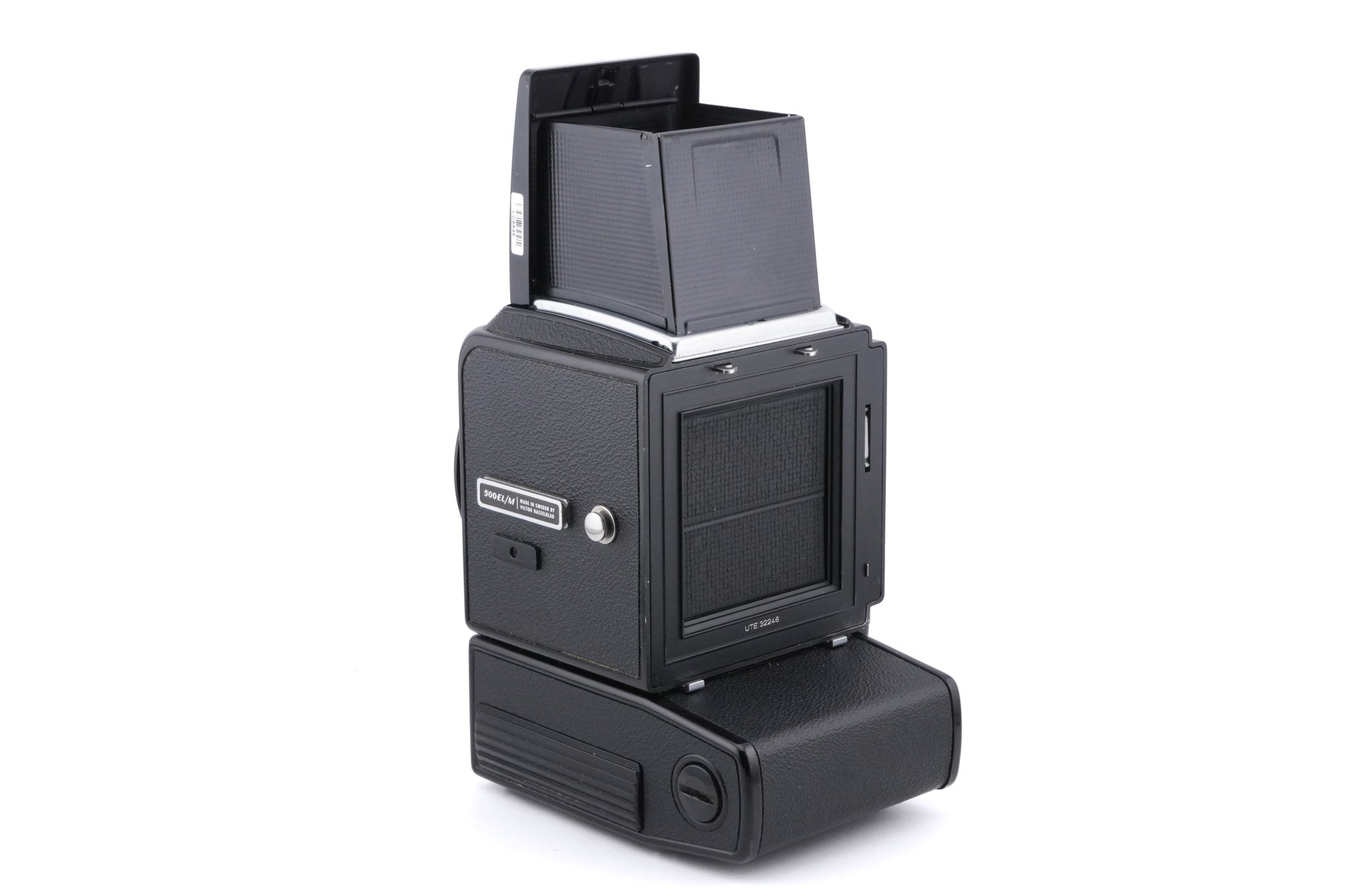 Hasselblad 500EL/M (Black, 10219) + Waist Level Finder (Old / Black, 42277) + Focusing Screen with Central Grid and Split Image Rangefinder (42218)