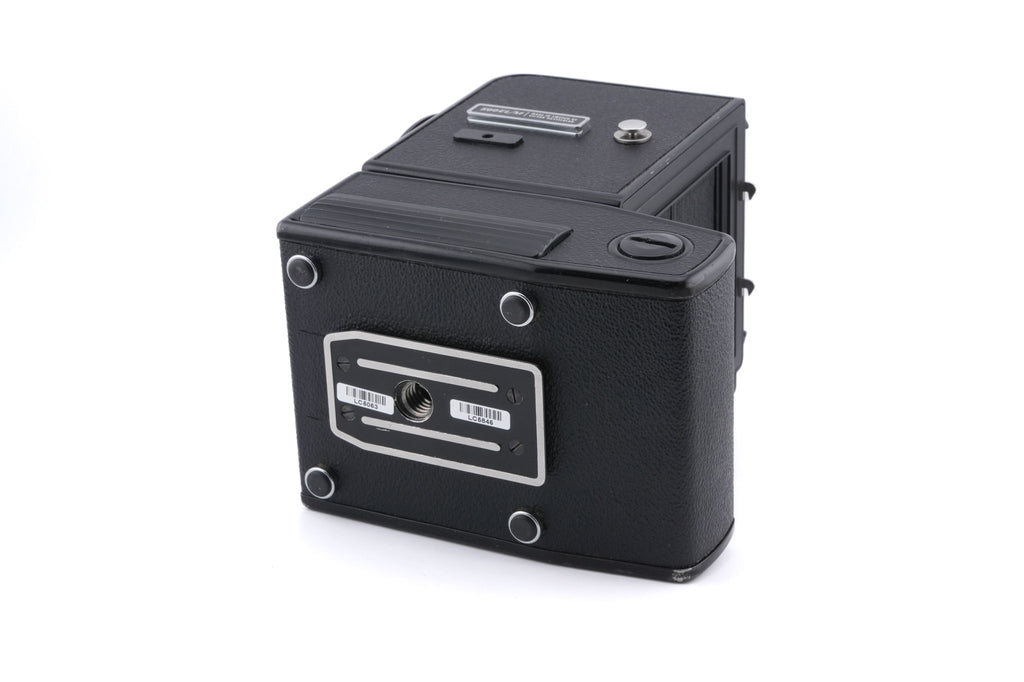 Hasselblad 500EL/M (Black, 10219) + Waist Level Finder (Old / Black, 42277) + Focusing Screen with Central Grid and Split Image Rangefinder (42218)