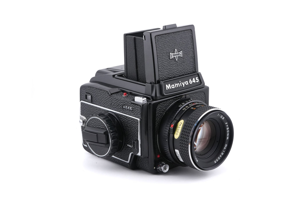 Mamiya M645 + Waist Level Finder S + 80mm f2.8 Sekor C + 120 Roll Film Insert + 645 Focusing Screen No. 1
