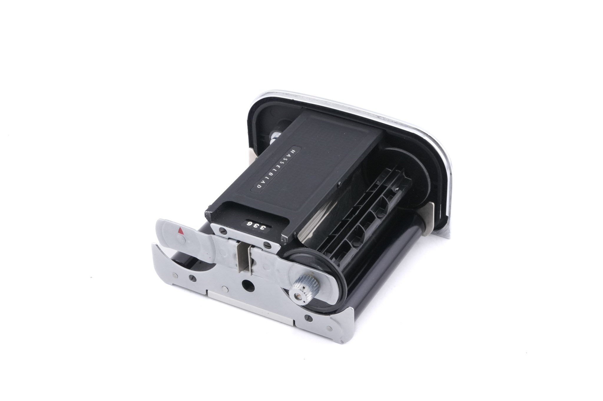 Hasselblad 500C/M (Silver, 10026) + Standard Focusing Screen (42161) + Standard Winding Knob (44024) + A12 Film Magazine (Silver, 30074) + Waist Level Finder (Old / Silver, 42021)