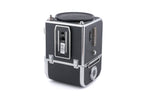 Hasselblad 500C/M (Silver, 10026) + Standard Winding Knob (44024) + Waist Level Finder (Old / Silver, 42021) + A12 Film Magazine (Silver, 30074) + Standard Focusing Screen (42161)