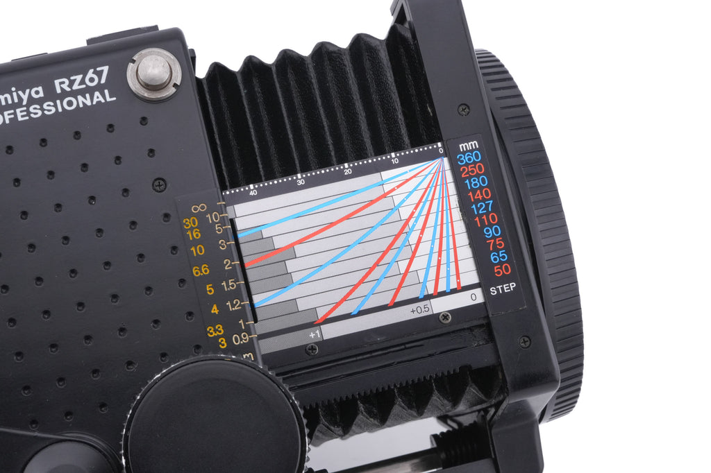 Mamiya RZ67 Professional + 120 6x7 Roll Film Holder Professional + Waist Level Finder + Type A3 Focusing Screen