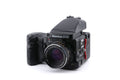 Mamiya 645 Pro TL + WG401 Power Drive Winder Grip + HA401 120/220 Roll Film Holder + FE401 AE Prism Finder + 120 Roll Film Insert (HA401) + 80mm f2.8 Sekor C